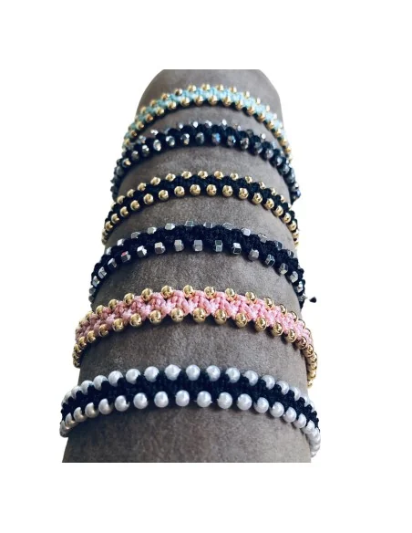 Χειροποίητο μακραμέ βραχιόλι με κρύσταλλα West