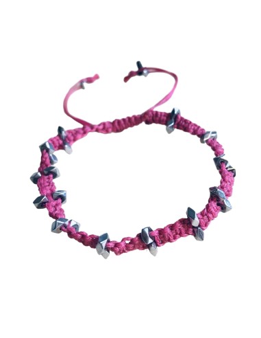 Χειροποίητο μακραμέ βραχιόλι με ημιπολύτιμες...