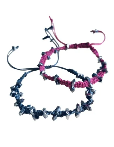 Χειροποίητο μακραμέ βραχιόλι με ημιπολύτιμες...