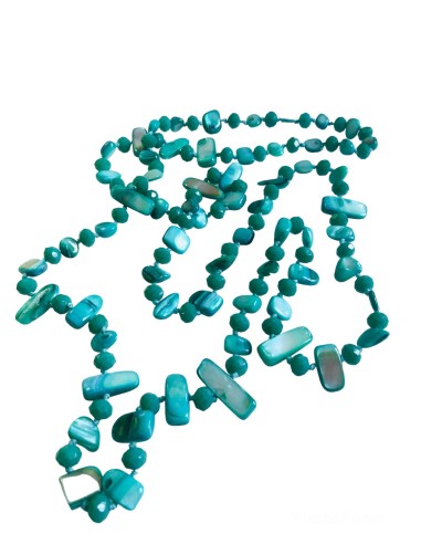 Χειροποίητο κολιέ με πέτρες Αχάτη και κρύσταλλα Τσεχίας Clara