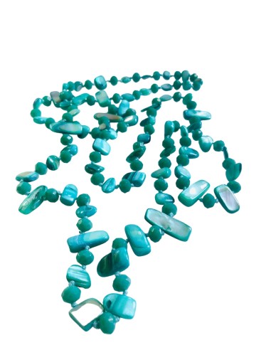 Χειροποίητο κολιέ με πέτρες Αχάτη και κρύσταλλα Τσεχίας Clara