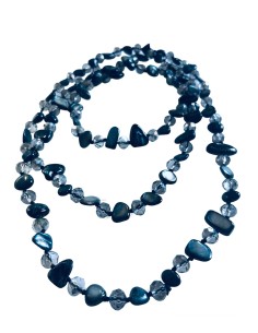 Χειροποίητο κολιέ με πέτρες Αχάτη και κρύσταλλα Τσεχίας... 2