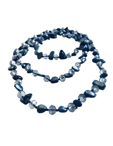 Χειροποίητο κολιέ με πέτρες Αχάτη και κρύσταλλα Τσεχίας Clara Χειροποίητο κολιέ με πέτρες Αχάτη και κρύσταλλα Τσεχίας Clara