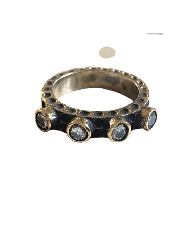 Δαχτυλίδι από ασήμι 925 παλαιωμένο και ημιπολύτιμες πέτρες Wales