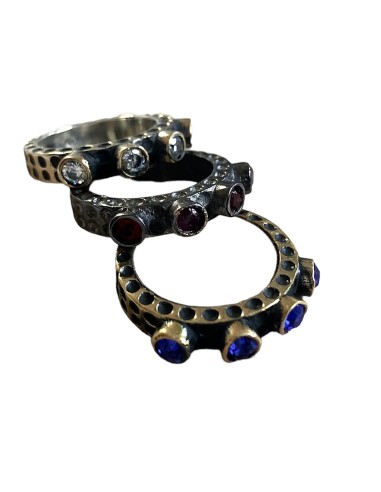 Δαχτυλίδι από ασήμι 925 παλαιωμένο και ημιπολύτιμες πέτρες Wales