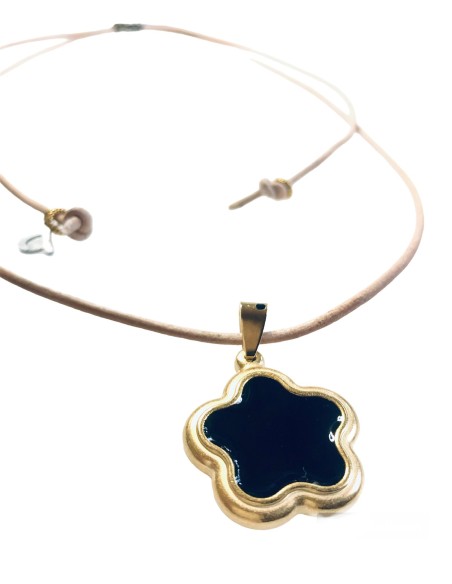 Χειροποίητο κολιέ Λουλούδι από ατσάλι Fiore Χειροποίητο κολιέ Λουλούδι από ατσάλι Fiore