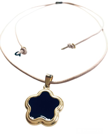 Χειροποίητο κολιέ Λουλούδι από ατσάλι Fiore Χειροποίητο κολιέ Λουλούδι από ατσάλι Fiore