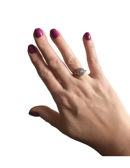 Γυναικείο δαχτυλίδι από ασήμι 925 και ζιργκόν Elisavet