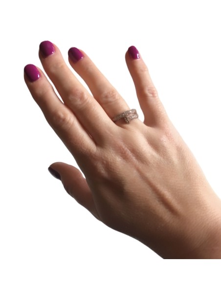 Επίχρυσο δαχτυλίδι από ασήμι 925 Fiona