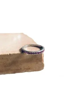 Γυναικείο δαχτυλίδι βεράκι από ασήμι 925 και ροζ ζιργκόν Rossa 2