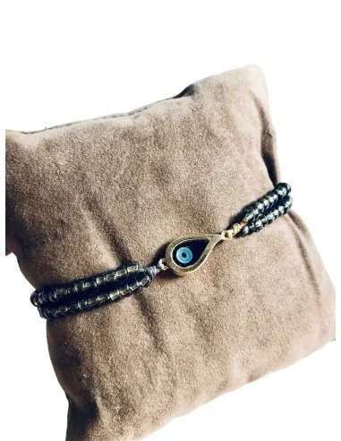 Χειροποίητο βραχιόλι μάτι με κρύσταλλα Looking
