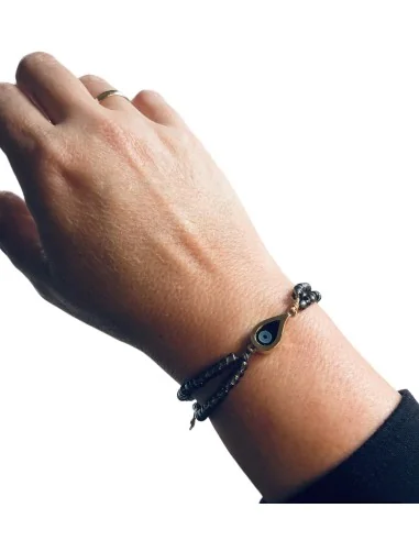 Χειροποίητο βραχιόλι μάτι με κρύσταλλα Looking