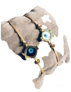 Χειροποίητο βραχιόλι επίχρυσο ψαράκι μάτι My Little fish