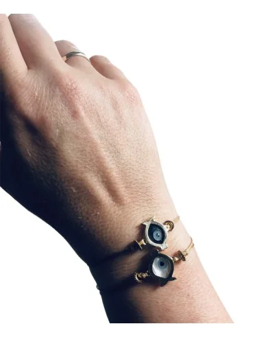 Χειροποίητο βραχιόλι επίχρυσο ψαράκι μάτι My...