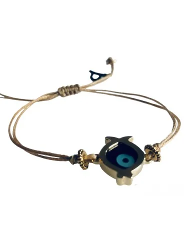 Χειροποίητο βραχιόλι επίχρυσο ψαράκι μάτι My Little fish