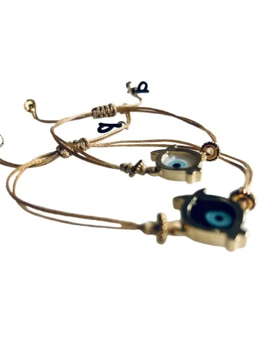 Χειροποίητο βραχιόλι επίχρυσο ψαράκι μάτι My...