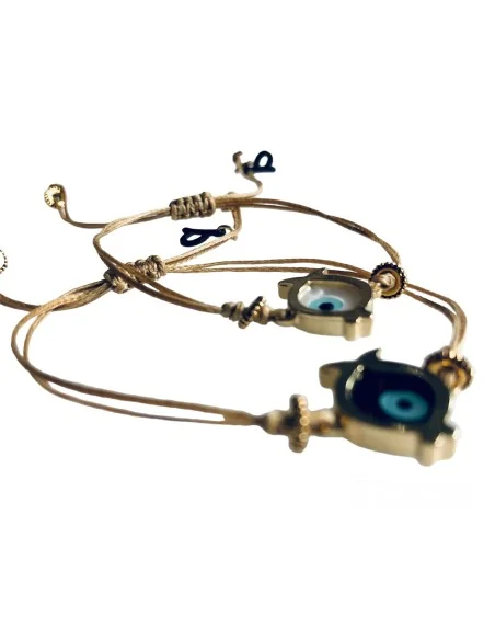 Χειροποίητο βραχιόλι επίχρυσο ψαράκι μάτι My Little fish