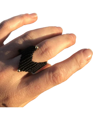 Χειροποίητο γυναικείο δαχτυλίδι μακραμέ σε...