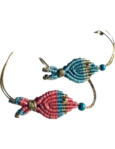 Χειροποίητο μακραμέ βραχιόλι ψαράκι Fishy Fishy 2