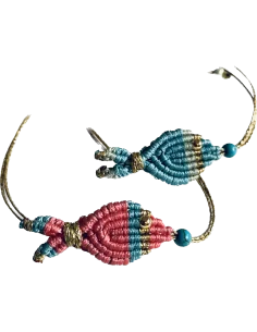 Χειροποίητο μακραμέ βραχιόλι ψαράκι Fishy Fishy 2