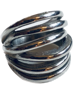 Πολύσειρο statement δαχτυλίδι από ανοξείδωτο ατσάλι Nevada 2