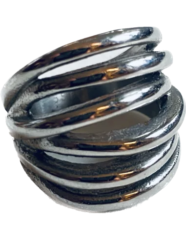 Πολύσειρο statement δαχτυλίδι από ανοξείδωτο ατσάλι Nevada