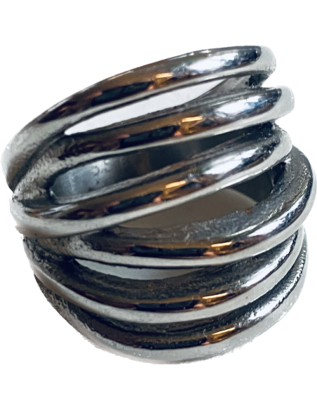 Πολύσειρο statement δαχτυλίδι από ανοξείδωτο ατσάλι Nevada