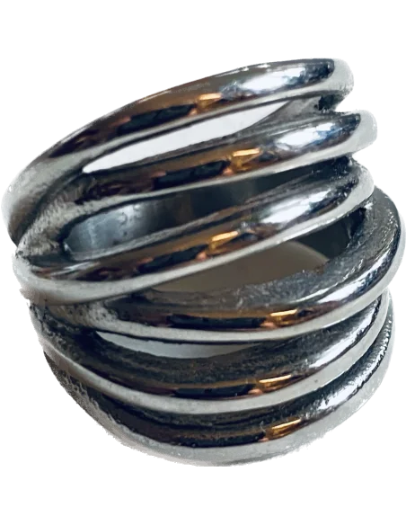 Πολύσειρο statement δαχτυλίδι από ανοξείδωτο ατσάλι Nevada