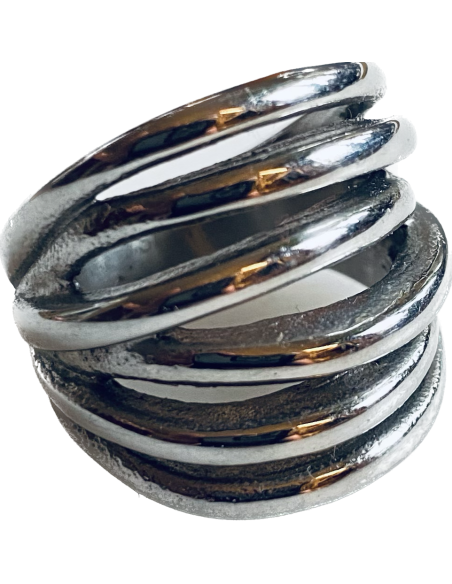 Πολύσειρο statement δαχτυλίδι από ανοξείδωτο ατσάλι Nevada