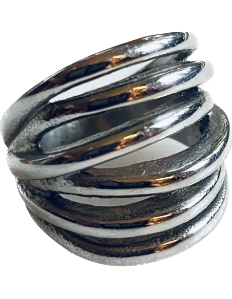 Πολύσειρο statement δαχτυλίδι από ανοξείδωτο ατσάλι Nevada