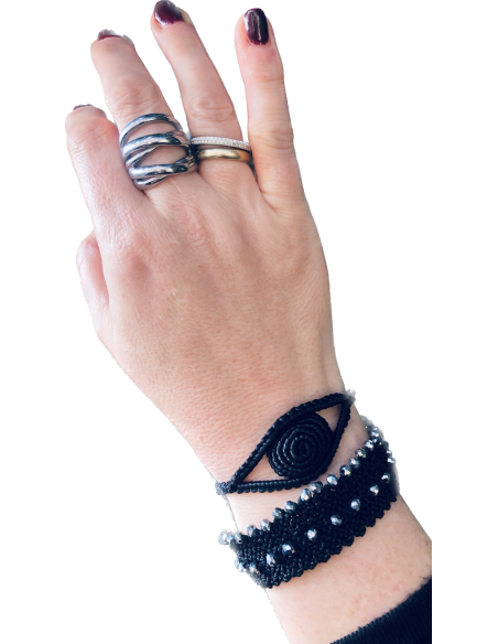 Πολύσειρο statement δαχτυλίδι από ανοξείδωτο ατσάλι Nevada