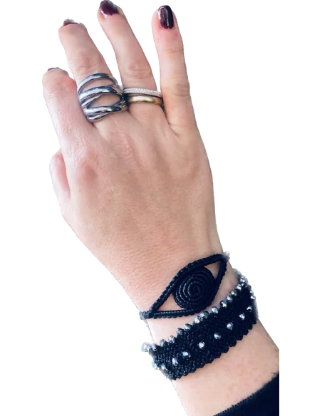 Πολύσειρο statement δαχτυλίδι από ανοξείδωτο ατσάλι Nevada