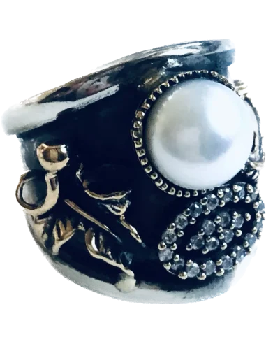 Χειροποίητο ασημένιο δαχτυλίδι από ασήμι 925 παλαιωμένο Doukissa