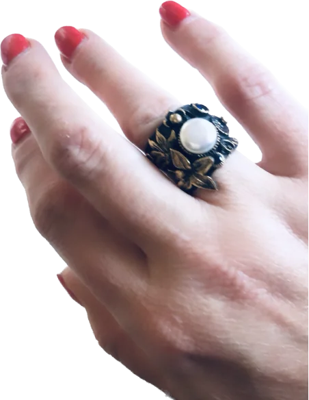 Χειροποίητο ασημένιο δαχτυλίδι από ασήμι 925 παλαιωμένο Doukissa