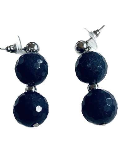 Χειροποίητα γυναικεία σκουλαρίκια με ημιπολύτιμες πέτρες Αχάτη Amalfi