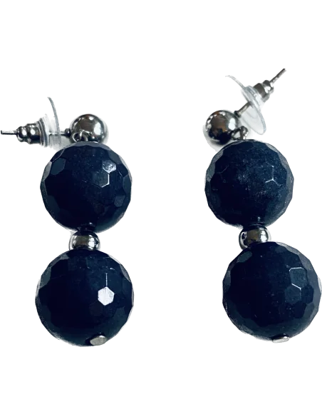 Χειροποίητα γυναικεία σκουλαρίκια με ημιπολύτιμες πέτρες Αχάτη Amalfi