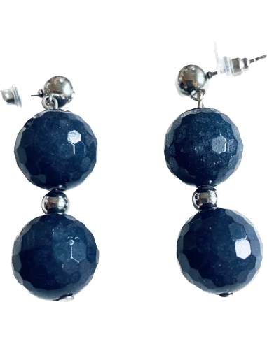 Χειροποίητα γυναικεία σκουλαρίκια με ημιπολύτιμες πέτρες Αχάτη Amalfi