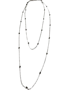 Χειροποίητη ασημί αλυσίδα από ατσάλι Dorina