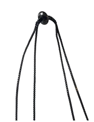 Χειροποίητο γυναικείο κόσμημα κολιέ με ημιπολύτιμες πέτρες και ατσάλι