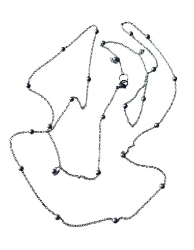 Χειροποίητη ασημί αλυσίδα από ατσάλι Dorina