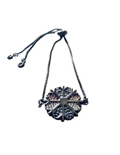 Χειροποίητο χρωματιστό βραχιόλι σε αλυσίδα Snowflake 2