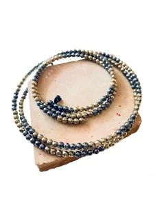 Χειροποίητο σετ από ημιπολύτιμες πέτρες Αιματίτη Ioli