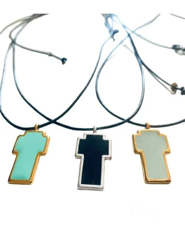 Χειροποίητο κολιέ Σταυρός Handmade pendant The...