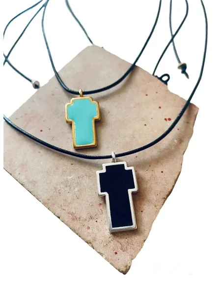 Χειροποίητο κολιέ Σταυρός Handmade pendant The Cross
