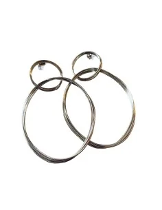 Γυναικεία σκουλαρίκια κρίκοι από ατσάλι Napolitana 2
