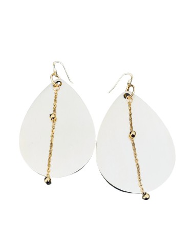 Χειροποίητα γυναικεία σκουλαρίκια σε μαύρο ή χρύσο με αλυσίδα Rotterdam