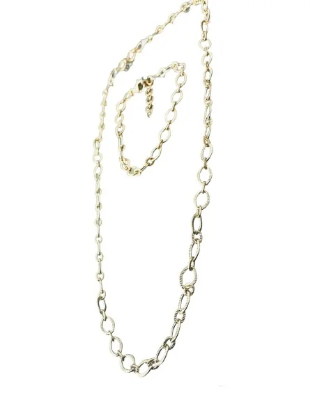 Χειροποίητη αλυσίδα επίχρυση από ατσάλι Jackie