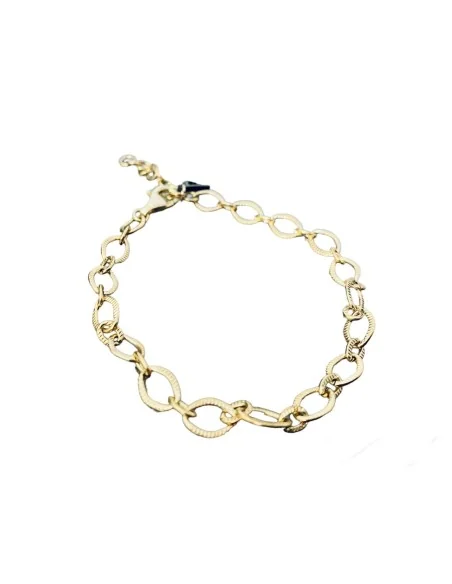 Χειροποίητο βραχιόλι με επίχρυση ατσάλινη αλυσίδα Jackie