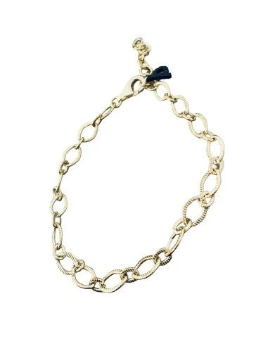 Χειροποίητο βραχιόλι με επίχρυση ατσάλινη αλυσίδα Jackie