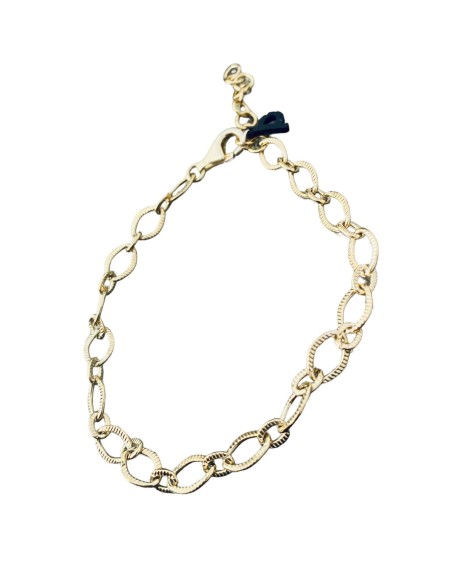 Χειροποίητο βραχιόλι με επίχρυση ατσάλινη αλυσίδα Jackie